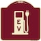 Signmission Ev Electric Vehicle Charging Station Heavy-Gauge Aluminum Sign, 18" x 18", BU-1818-24090 A-DES-BU-1818-24090 - alternate 1